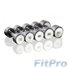 Гантели хромированные GYMSTICK PRO Chrome Dumbbell в магазине FitPro